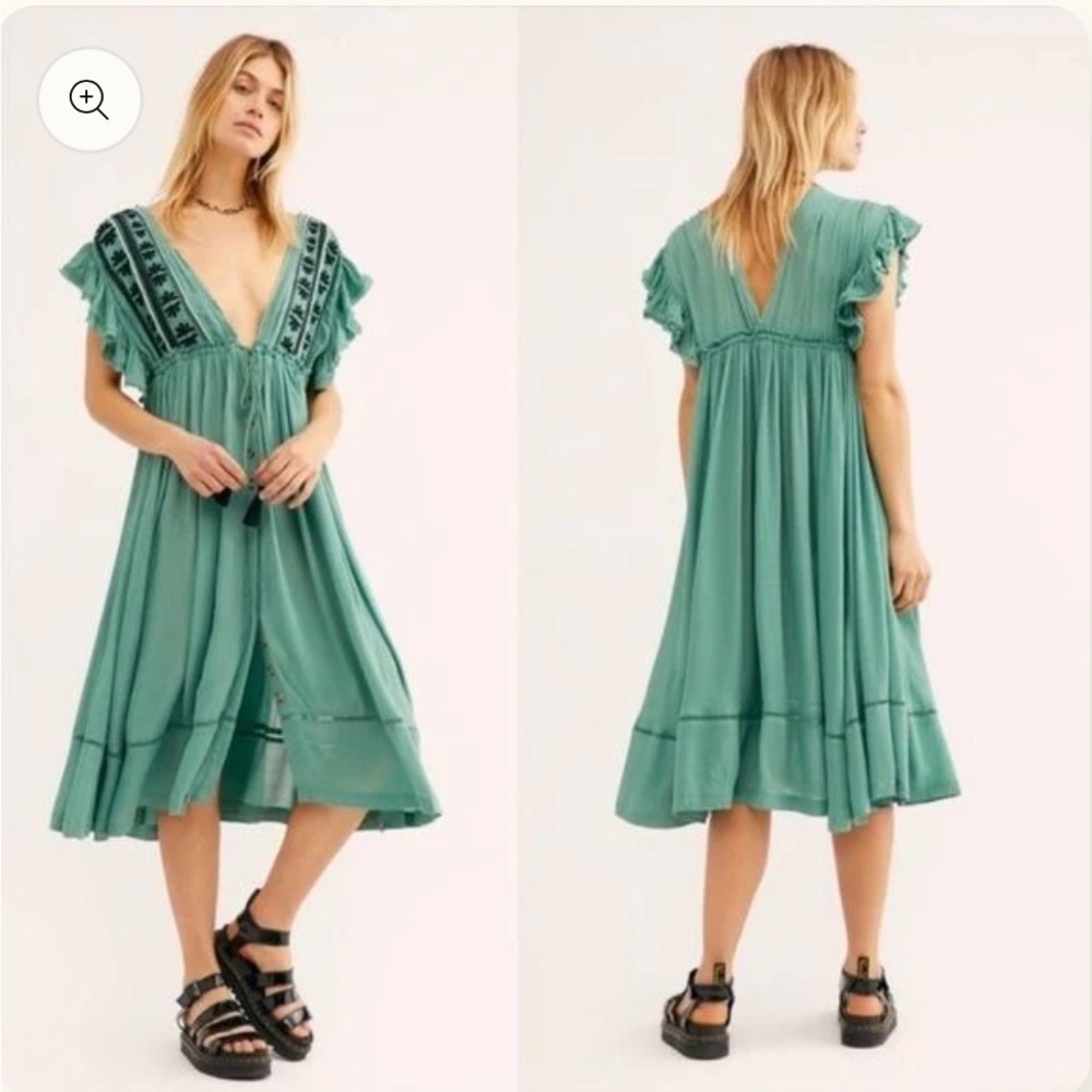 Free People Will Wait For You Midi Dress